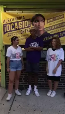 Facebook Jun 21 2018 Video by AOC Featuring Iman Abdul Canvassing.mp4_#30